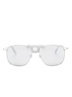 Moncler Eyewear lunettes de soleil à monture rectangulaire - Argent