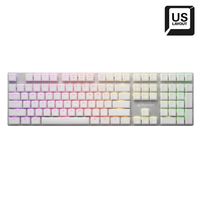 Sharkoon PureWriter RGB Red toetsenbord Gamen USB QWERTY Amerikaans Engels Wit - thumbnail