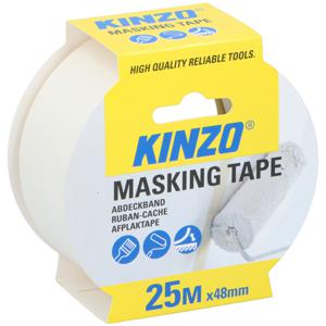 Afplaktape/schilderstape - wit - 48mm x 25m - voor binnen/buiten   -