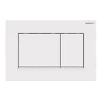 Geberit Sigma 30 bedieningspaneel wit/mat wit voor Sigma reservoirs 8cm (UP720) en 12cm (UP320) - thumbnail