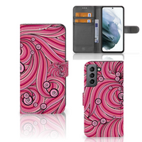 Samsung Galaxy S21 FE Hoesje Swirl Pink - thumbnail