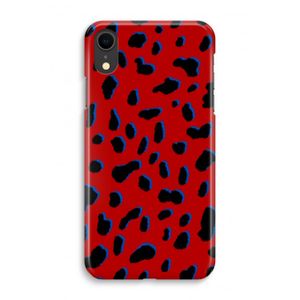 Red Leopard: iPhone XR Volledig Geprint Hoesje