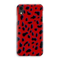 Red Leopard: iPhone XR Volledig Geprint Hoesje