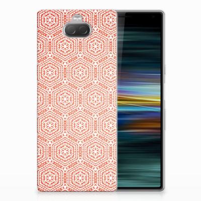 Sony Xperia 10 Plus TPU bumper Pattern Orange Sony Xperia 10 Plus TPU bumper Pattern Orange
