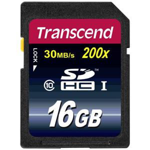 Transcend TS16GSDHC10 flashgeheugen 16 GB SDHC NAND Klasse 10