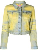 Diesel veste crop De-Slimmy en jean - Vert - thumbnail