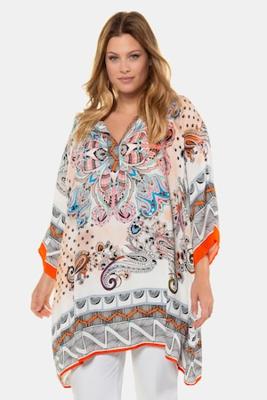 Ulla Popken Tuniek, oversized, paisleydessin, 3/4 mouwen - Grote Maten