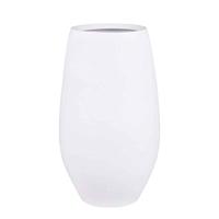 Mica Decorations Vaas Douro mat wit Terracotta - H 50 x Ø 29 cm - Handgemaakt