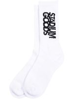 STADIUM GOODS® chaussettes 'White/Black' - Blanc