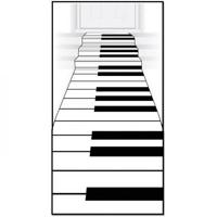 Piano loper zwart wit