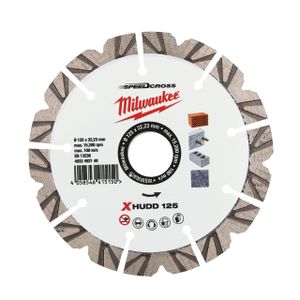 Milwaukee Accessoires Diamantslijpschijf SpeedCross Extreme HUDD 125mm - 1 stuk - 4932492148