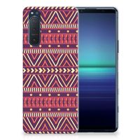 Sony Xperia 5II TPU bumper Aztec Paars