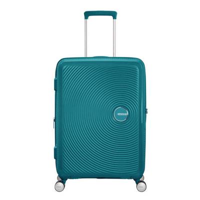 American Tourister trolley Soundbox Spinner 67 cm. Expandable donkergroen American Tourister trolley Soundbox Spinner 67 cm. Expandable donkergroen