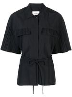 Nanushka chemise Camara en popeline - Noir