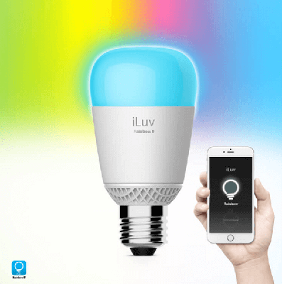 iLuv Rainbow8 WiFi Multicolor LED Light Bulb - RBW8WHKEU iLuv Rainbow8 WiFi Multicolor LED Light Bulb - RBW8WHKEU