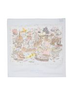 Atelier Choux Ocean Academy-print cotton blanket - Multicolore - thumbnail