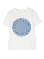 Stella McCartney Kids logo-print short-sleeve T-shirt - Blanc - thumbnail