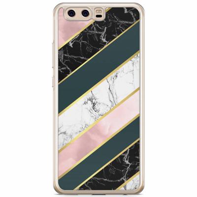 Huawei P10 siliconen hoesje - Marble stripes Huawei P10 siliconen hoesje - Marble stripes