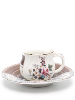 Seletti lot de tasses Hybrid Dienne à fleurs - Marron