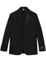 Gucci Wollen blazer met GG-applicatie - Zwart