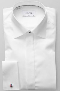 ETON Slim Fit Overhemd wit, Effen