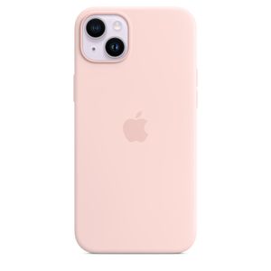 Apple Silicon Case MagSafe Case Apple iPhone 14 Plus Pink Inductieve lading, Stootbestendig