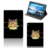 Lenovo Tablet M10 Hippe Tablet Hoes Cat Color - thumbnail