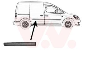 Sier- / beschermingspaneel, deur VAN WEZEL, Inbouwplaats: Rechts achter, u.a. fÃ¼r VW