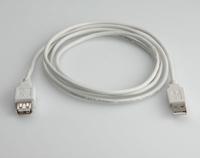 VALUE USB 2.0 kabel, type A-A, M/F, wit, 0,8 m - thumbnail