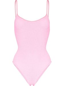 Hunza G maillot de bain Pamela à effet froissé - Rose