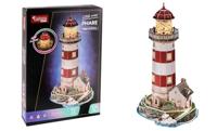 EXPLORA - Vuurtoren - Lichtgevende 3D Puzzels - 540055 - 72 Stukken - Niveau 6 - Zonder Lijm of Schaar - Educatief - Bouwspel - Kinder Cadeau - Model - Vanaf 8 jaar