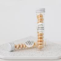 Bruiloftbedankje plastic snoepbuisje Pampas Gras