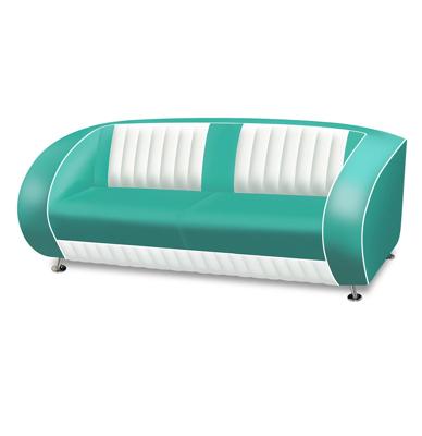 Bel Air Sofa SF-02CB Turquoise