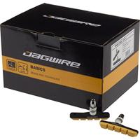 Jagwire schijfremvoeringen, Mountain Sport remschoen V-brake op aluminium velg, 25 stuks geel