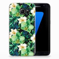 Samsung Galaxy S7 Edge TPU Case Orchidee Groen