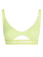 Karl Lagerfeld soutien-gorge à bande logo - Vert