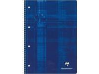 Clairefontaine collegeblok/8252C DIN A4 blauw geruit 90 g/m²