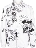 Comme Des Garçons Shirt surchemise à imprimé graphique - Blanc