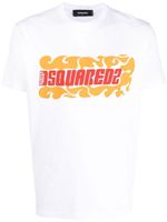 DSQUARED2 t-shirt en coton à logo imprimé - Blanc