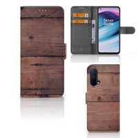 OnePlus Nord CE 5G Book Style Case Old Wood - thumbnail