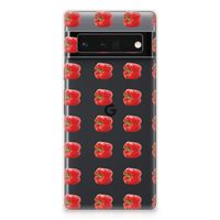 Google Pixel 6 Pro Siliconen Case Paprika Red