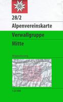 Wandelkaart 28/2 Alpenvereinskarte Verwallgruppe - Mitte | Alpenverein - thumbnail