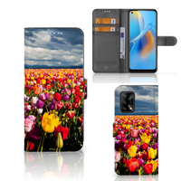 OPPO A74 4G Hoesje Tulpen