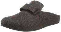 Fitflop Shuv Cushy vilten klomppantoffels voor dames, Zwart, 38 EU