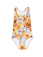 ZIMMERMANN Kids floral-print cut-out swimsuit - Tons neutres - thumbnail