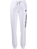 Philipp Plein pantalon de jogging strassé en coton - Blanc - thumbnail