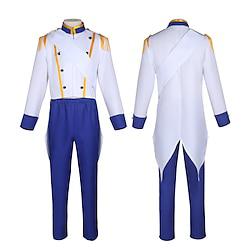 De kleine Zeemeermin Prins Erik Cosplay kostuum Outfits Voor heren Film cosplay Cosplay Kostuum Halloween Carnaval Feest / Uitgaan Lightinthebox