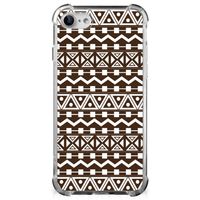 iPhone SE 2022/2020 | iPhone 8/7 Doorzichtige Silicone Hoesje Aztec Brown