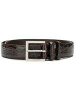 Orciani ceinture en peau de crocodile vernie - Marron