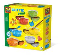 SES plakkaatverf Glitter junior acryl 6-delig
